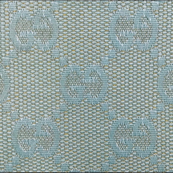 Gucci GG canvas mint green and gold leather wallet - Picture 3 of 13